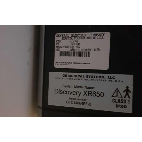 GE Discovery XR650 X-Ray